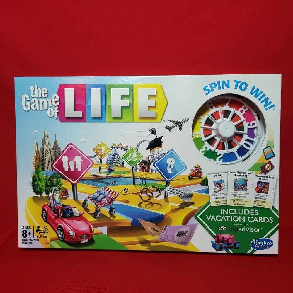 Hasbro Spin to Win Game of Life Classic Family Board Game Strategy & War Games